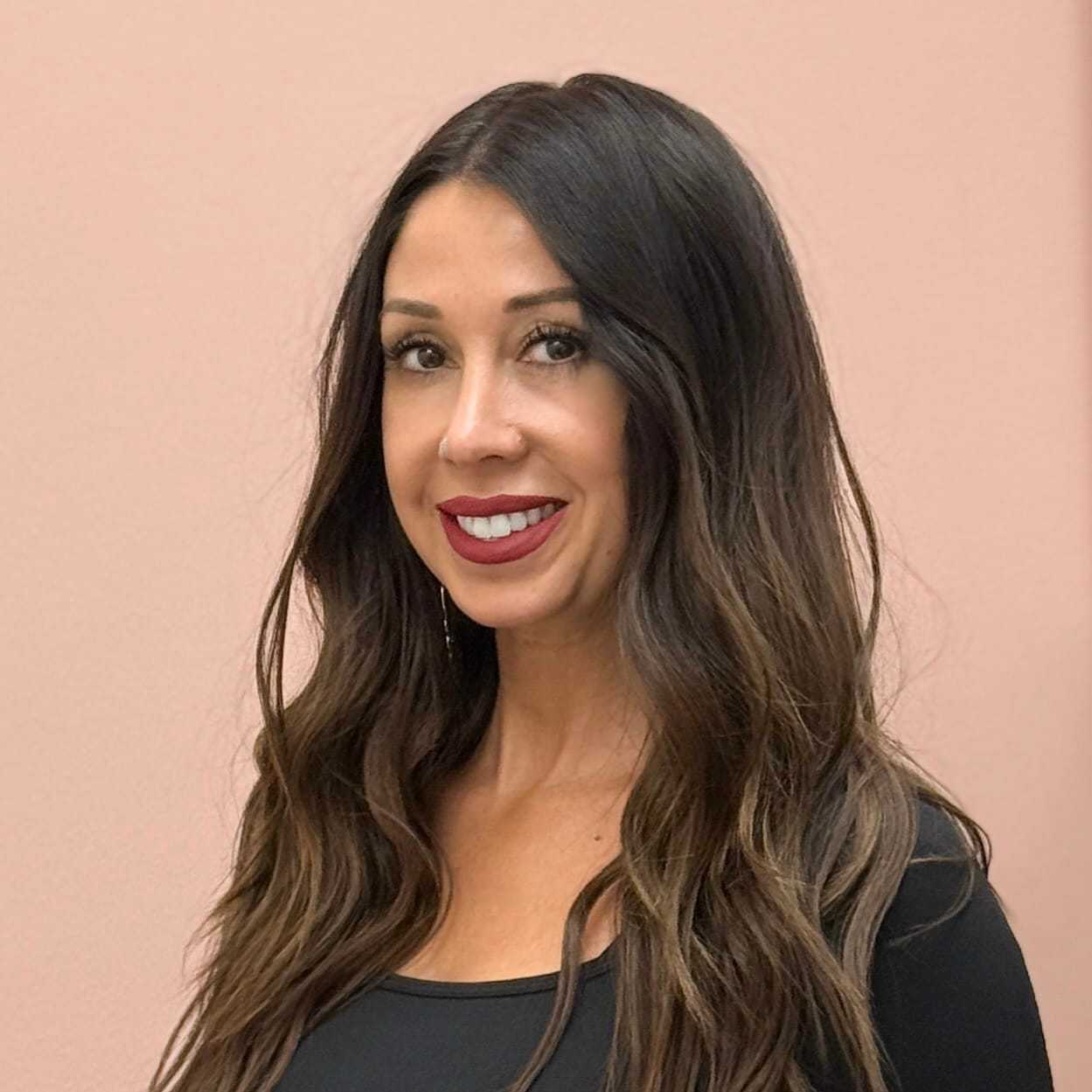 Portrait of Samantha, a professional stylist at Salon Blissful Med Spa, showcasing their expertise and style.