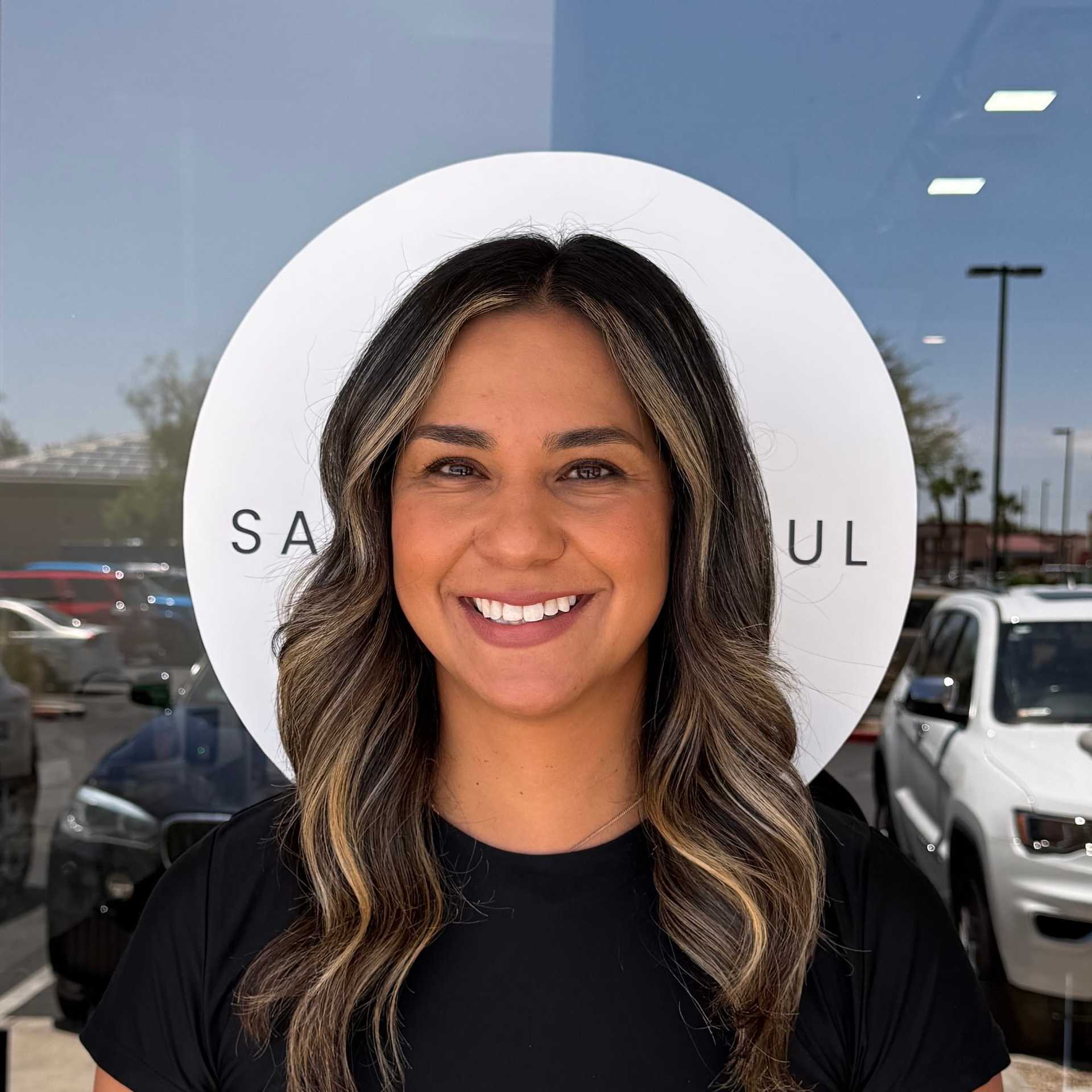 Portrait of Jessica, a professional stylist at Salon Blissful Med Spa, showcasing their expertise and style.