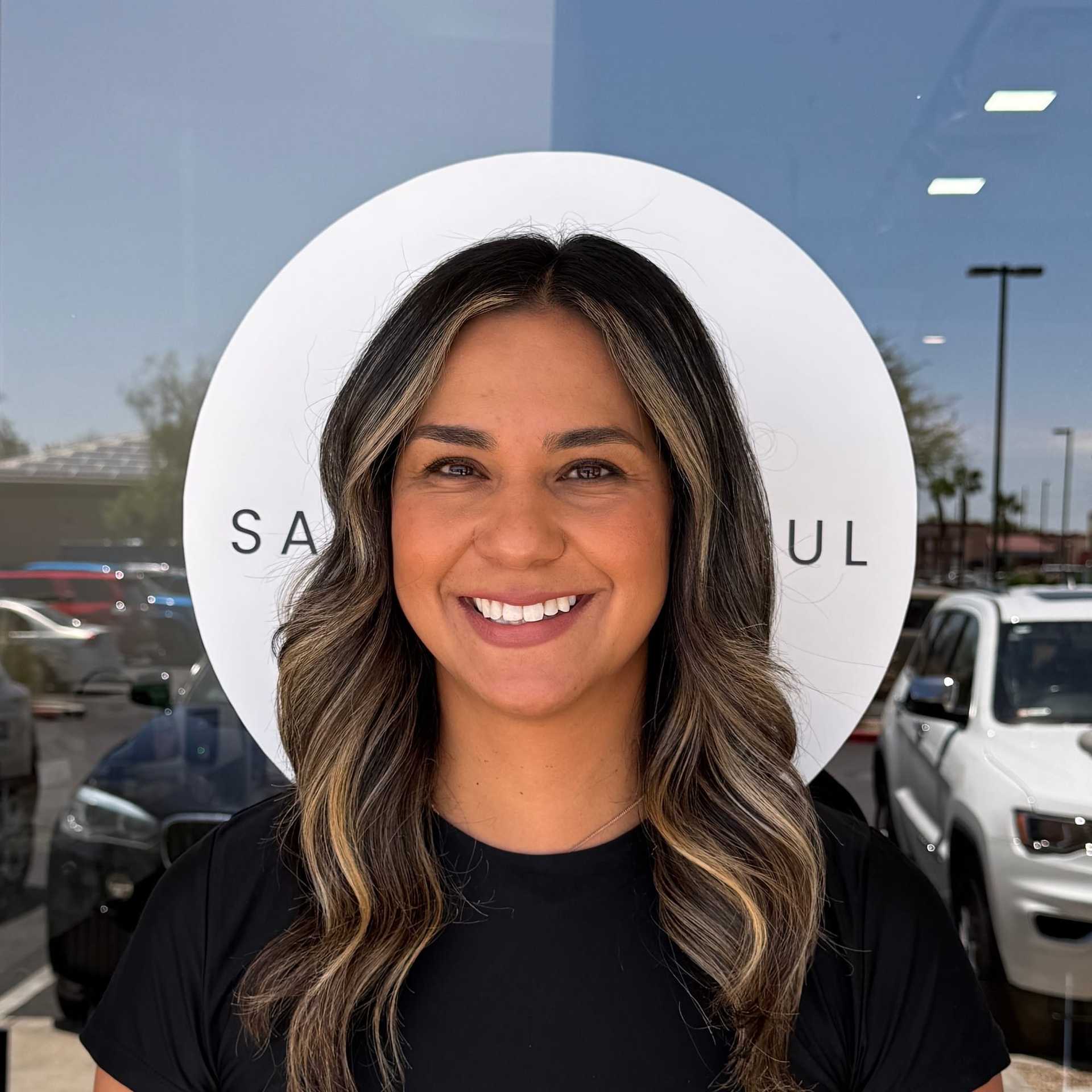 Portrait of Jessica, a professional stylist at Salon Blissful Med Spa, showcasing their expertise and style.
