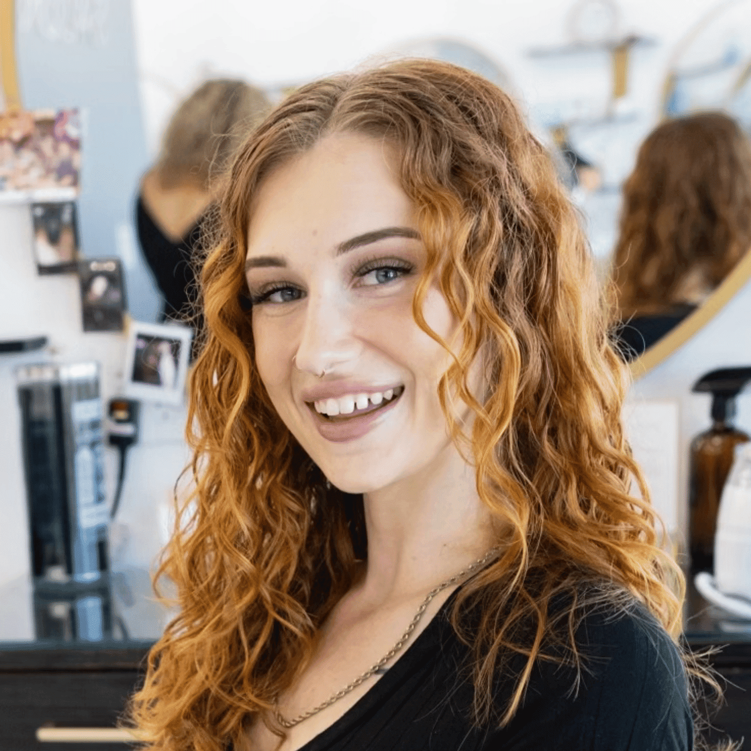 Portrait of Jocelyn, a professional stylist at Salon Blissful Med Spa, showcasing their expertise and style.